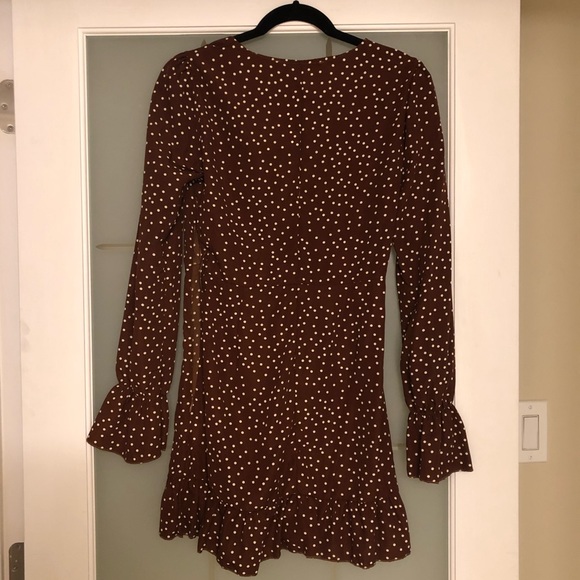 Brown Polka Dot Dress - Picture 3 of 3